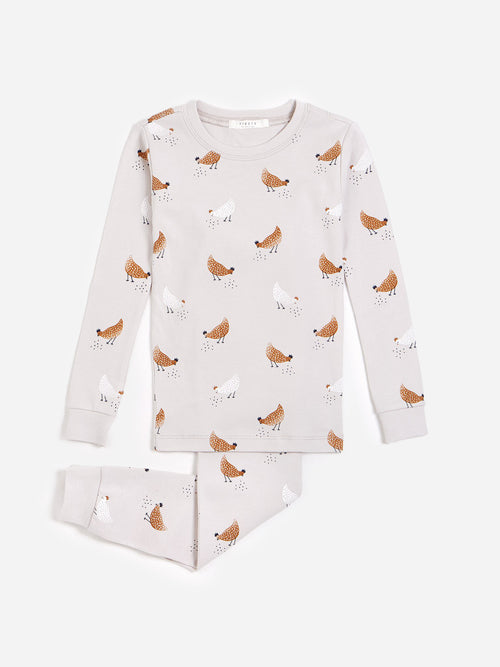 Petit Lem Kid's Knit Two Piece Pajama Set