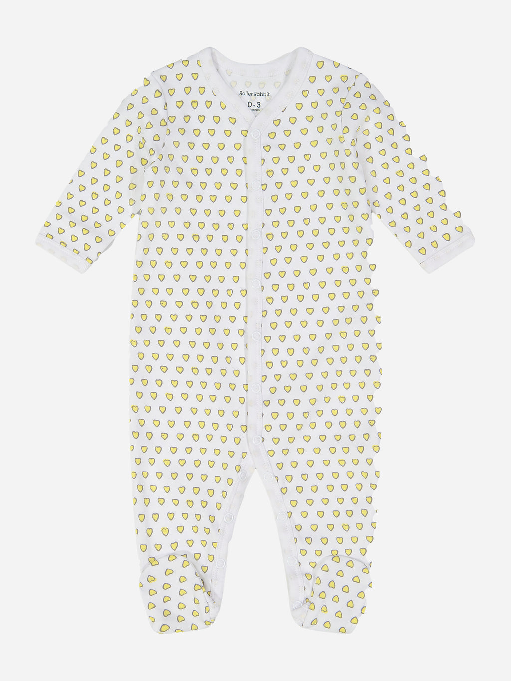 Roller Rabbit Baby Hearts Footie Pajama - Saint Bernard