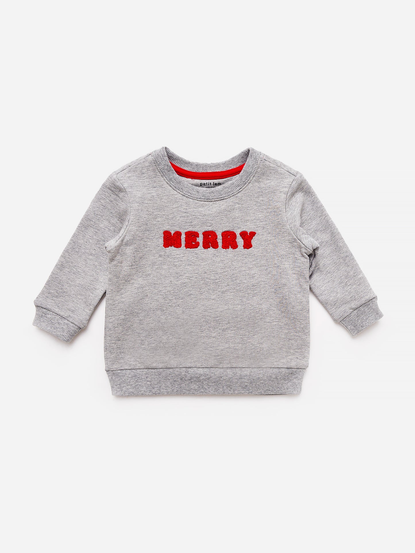 Petit Lem Little Kids' Merry Sweatshirt