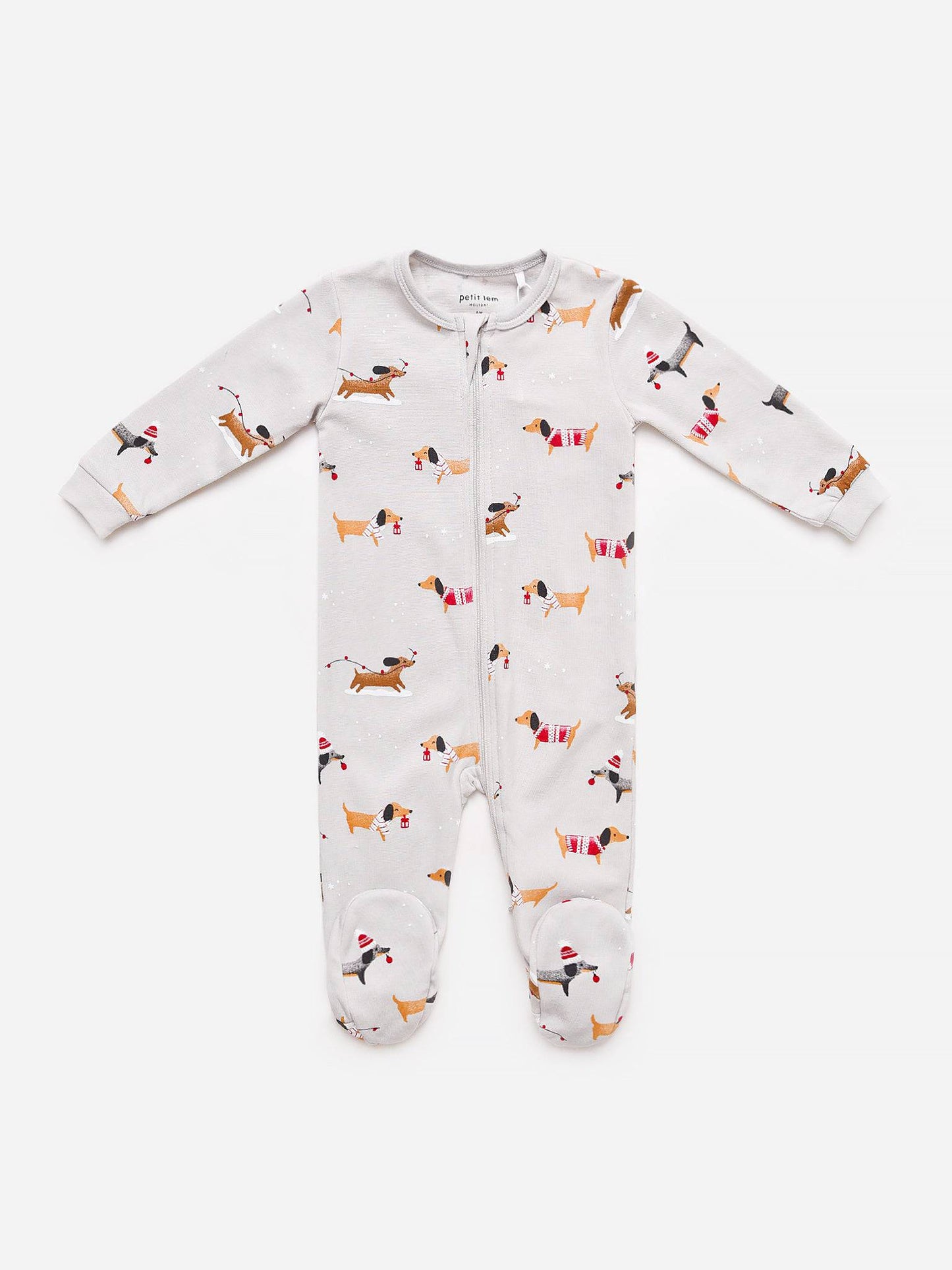 Petit Lem Little Kids' Footed Sleeper - Saint Bernard