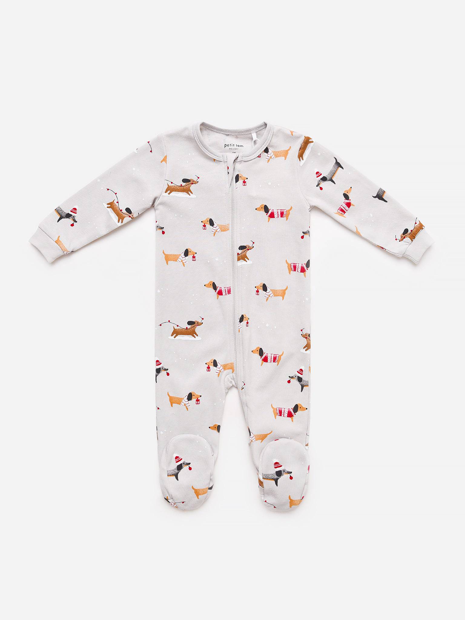 Petit Lem Little Kids' Footed Sleeper - Saint Bernard