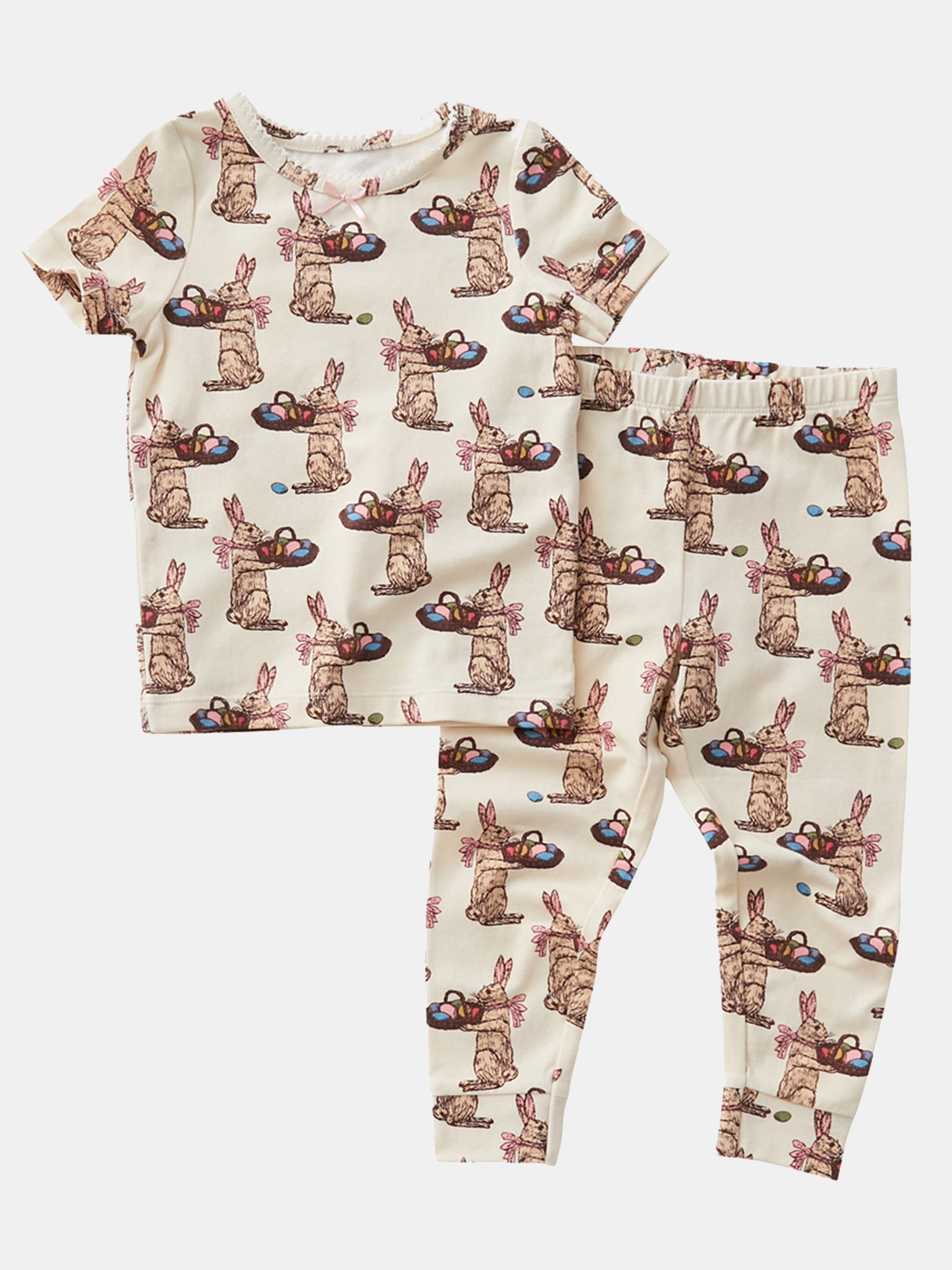 Pink Chicken Kids' Rabbit Spring Pajama Set - Saint Bernard