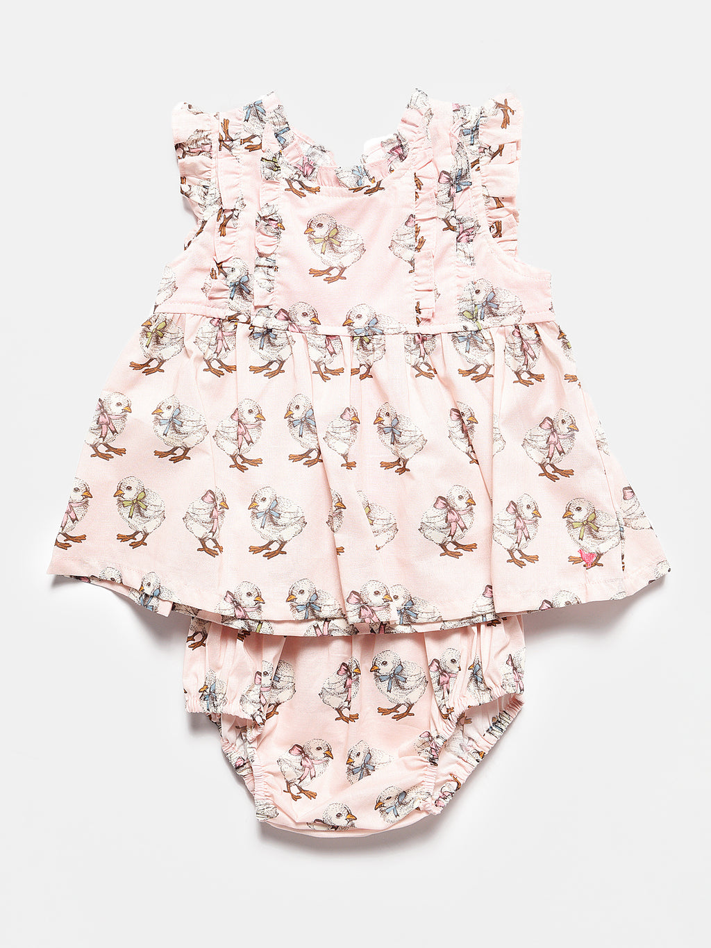 Pink Chicken Little Girls' Elliot 2-Piece Set - Saint Bernard