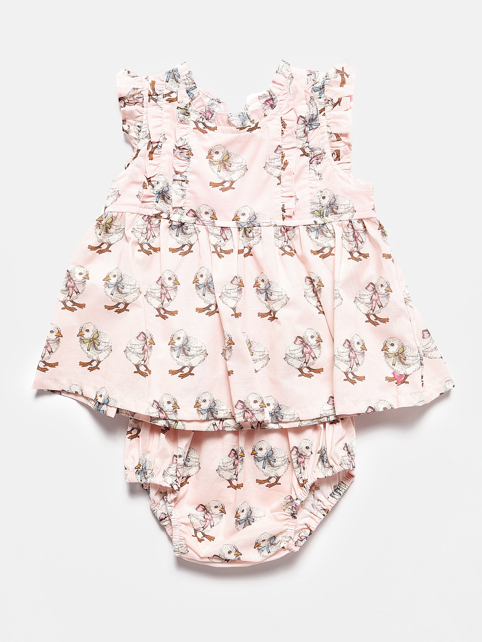 Pink Chicken Little Girls' Elliot 2-Piece Set - Saint Bernard