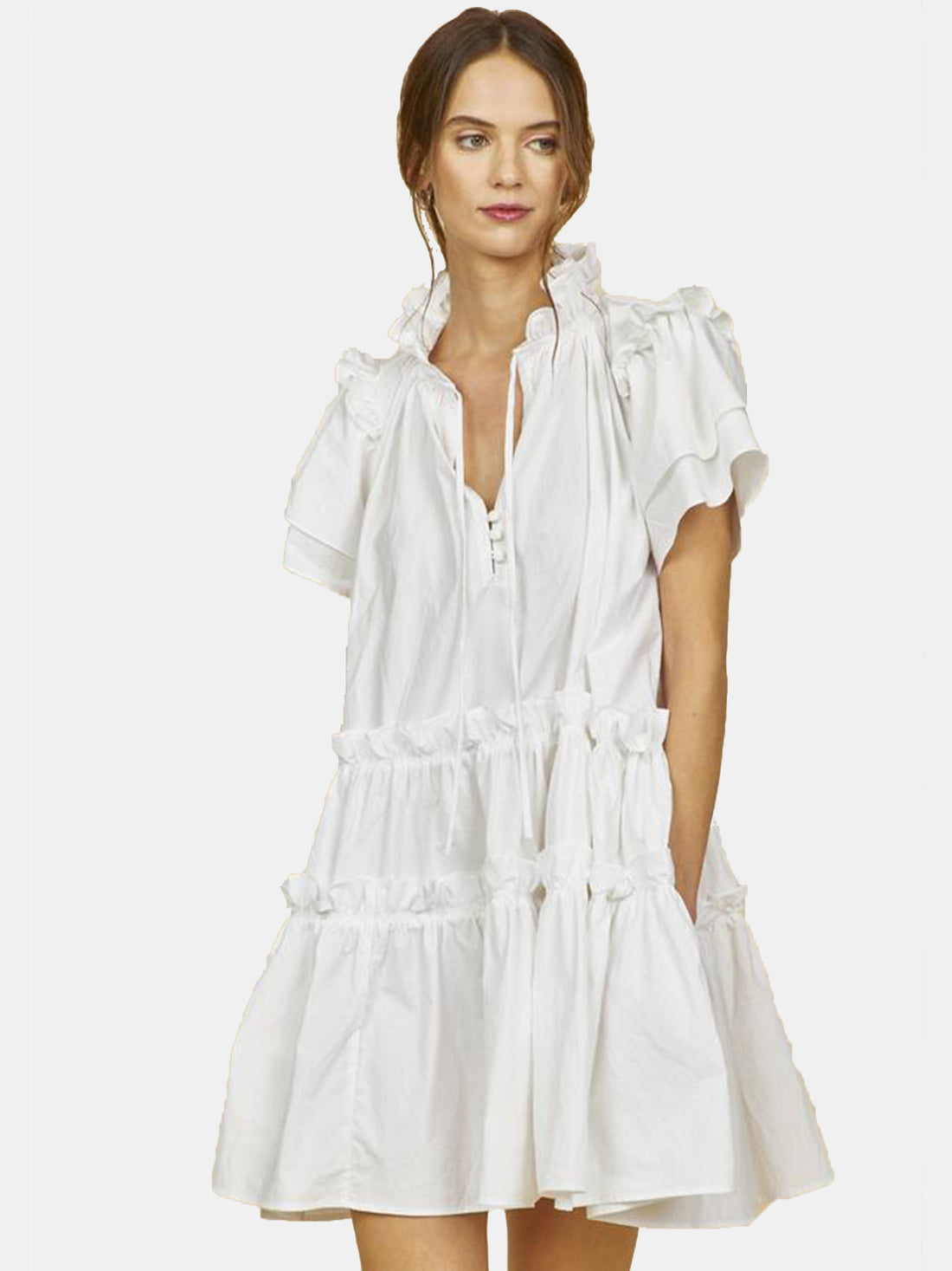 HUNTER BELL MERRITT DRESS - LAVENDER COBBLESTONE