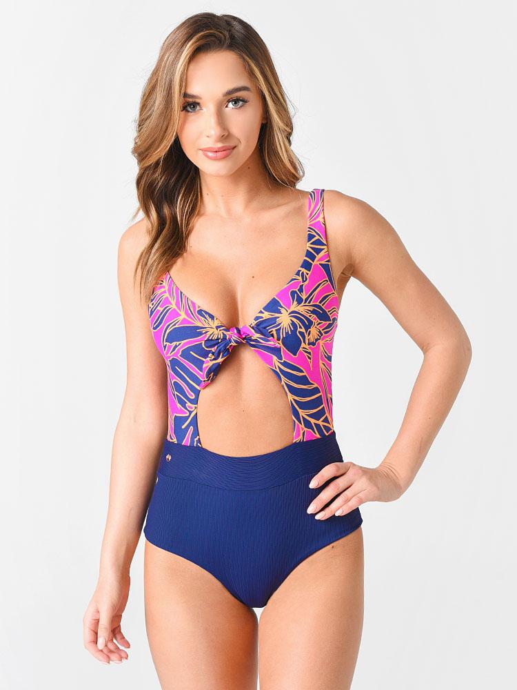 Maaji Women's Blueberry Sherbert Reversible One-Piece Swimsuit - Saint Bernard