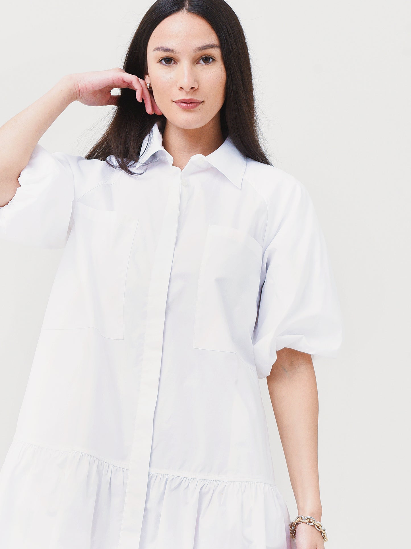 Jonathan Simkhai Women's Crissy Poplin Dress - Saint Bernard