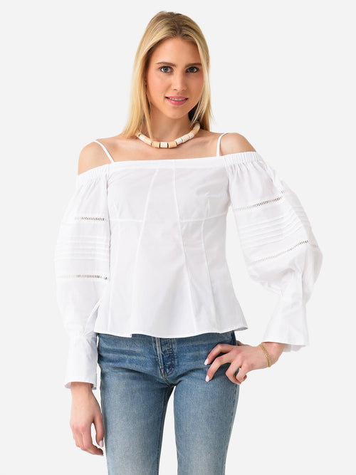Simkhai Women's Whitney Puff Sleeve Top