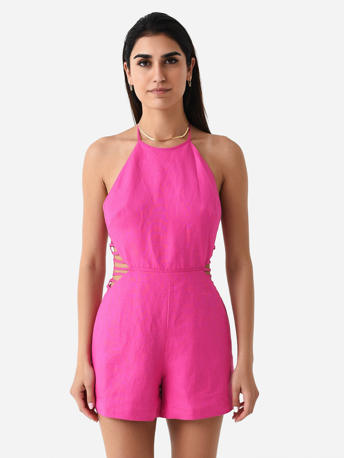 Simkhai Women's Christina Strappy Romper - Saint Bernard