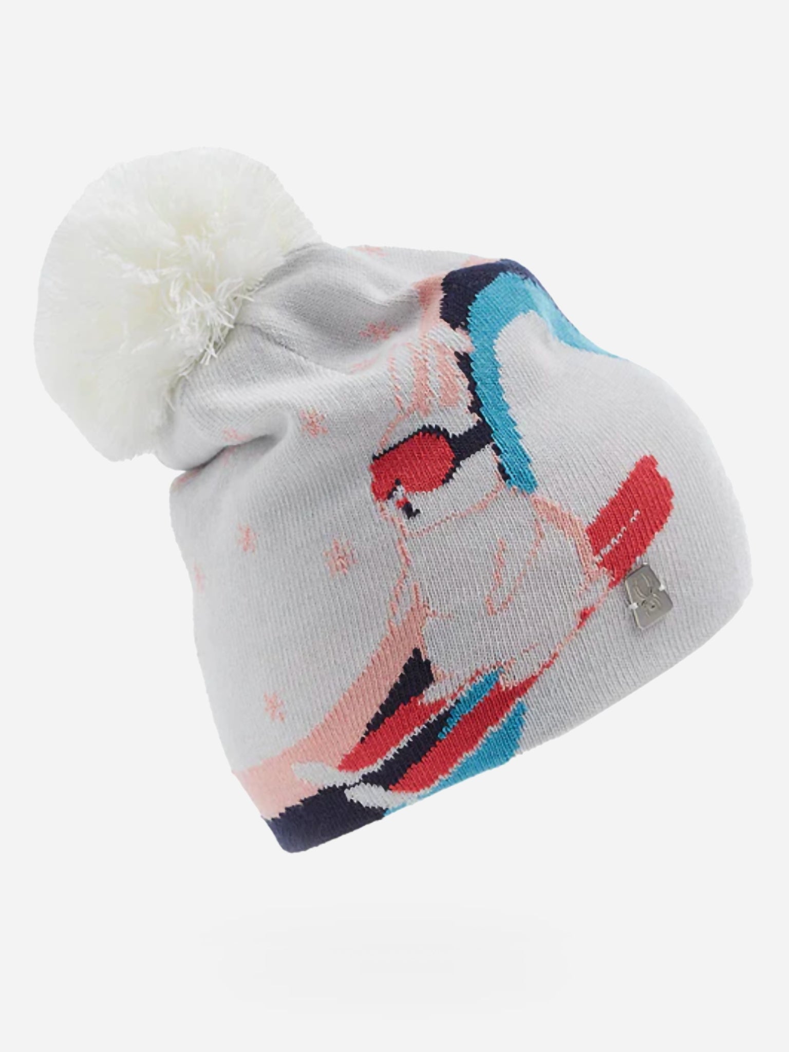 Spyder Girls' Ski Bunny Pom Hat - Saint Bernard