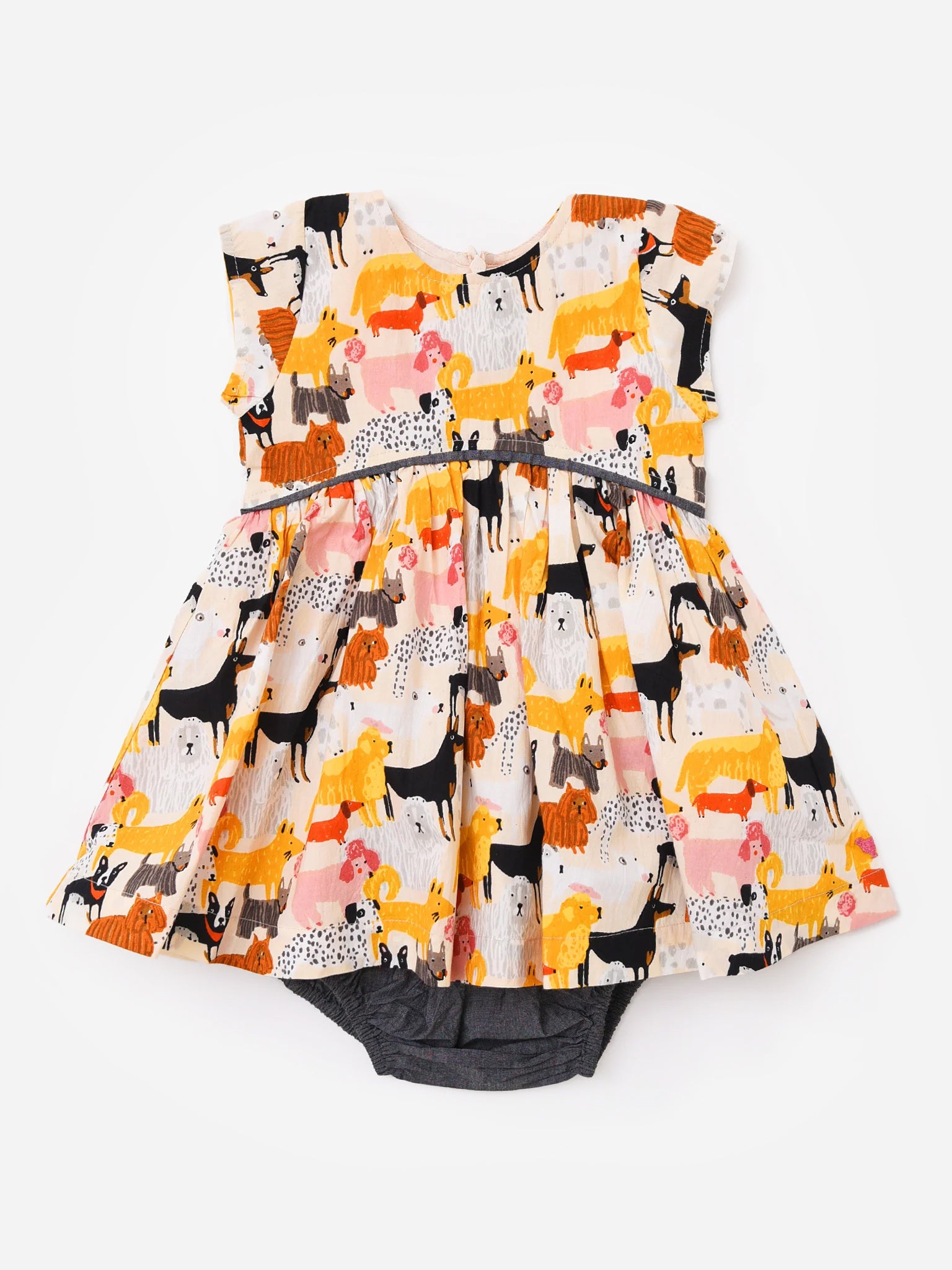 Pink Chicken Baby Girls' Fatima Dress Set - Saint Bernard