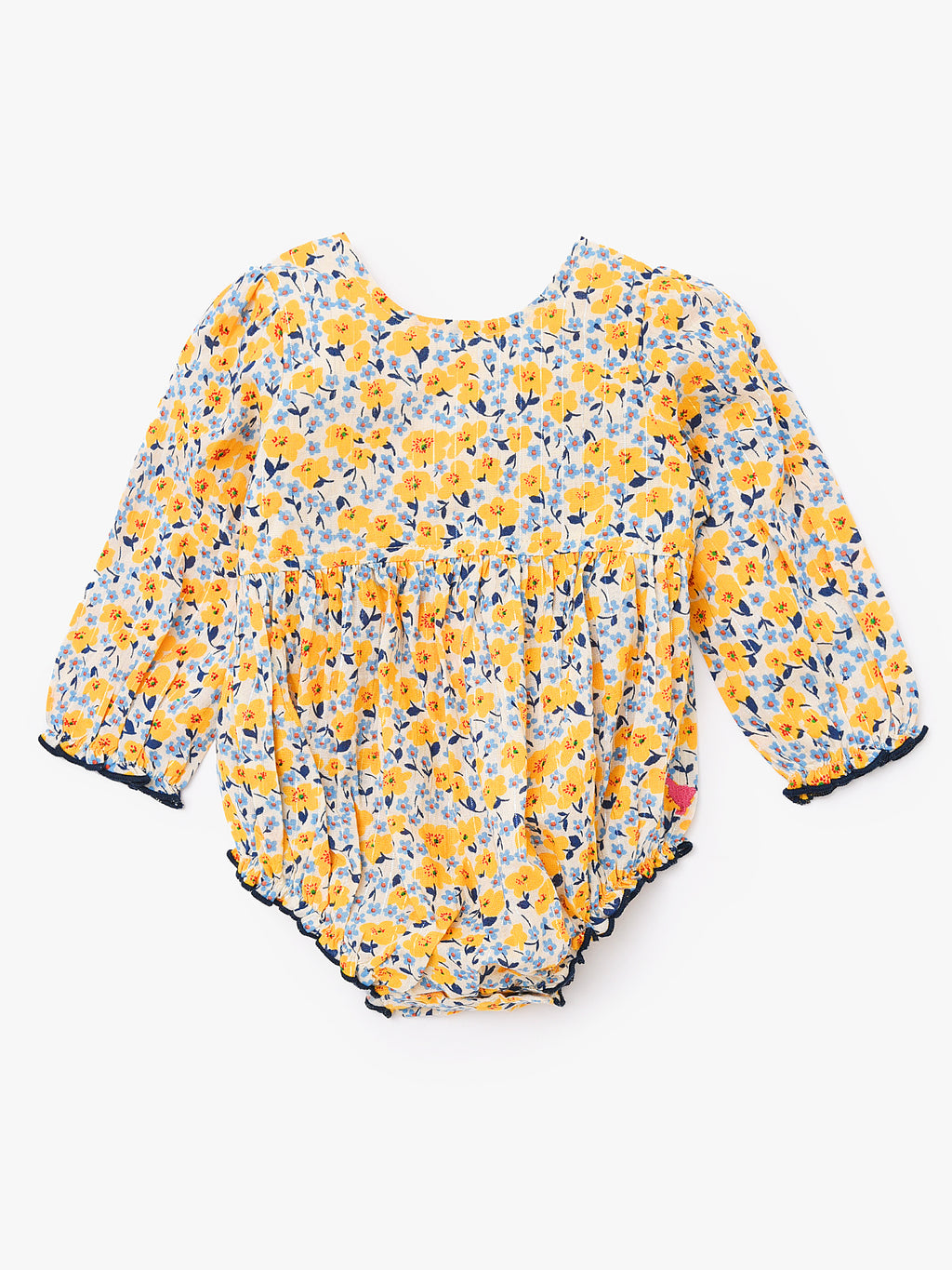 Pink Chicken Baby Girls' Amma Bubble Onesie - Saint Bernard