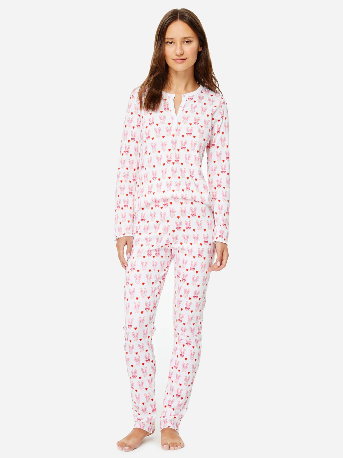 Roller Rabbit Women's Lovestruck Pajamas - Saint Bernard