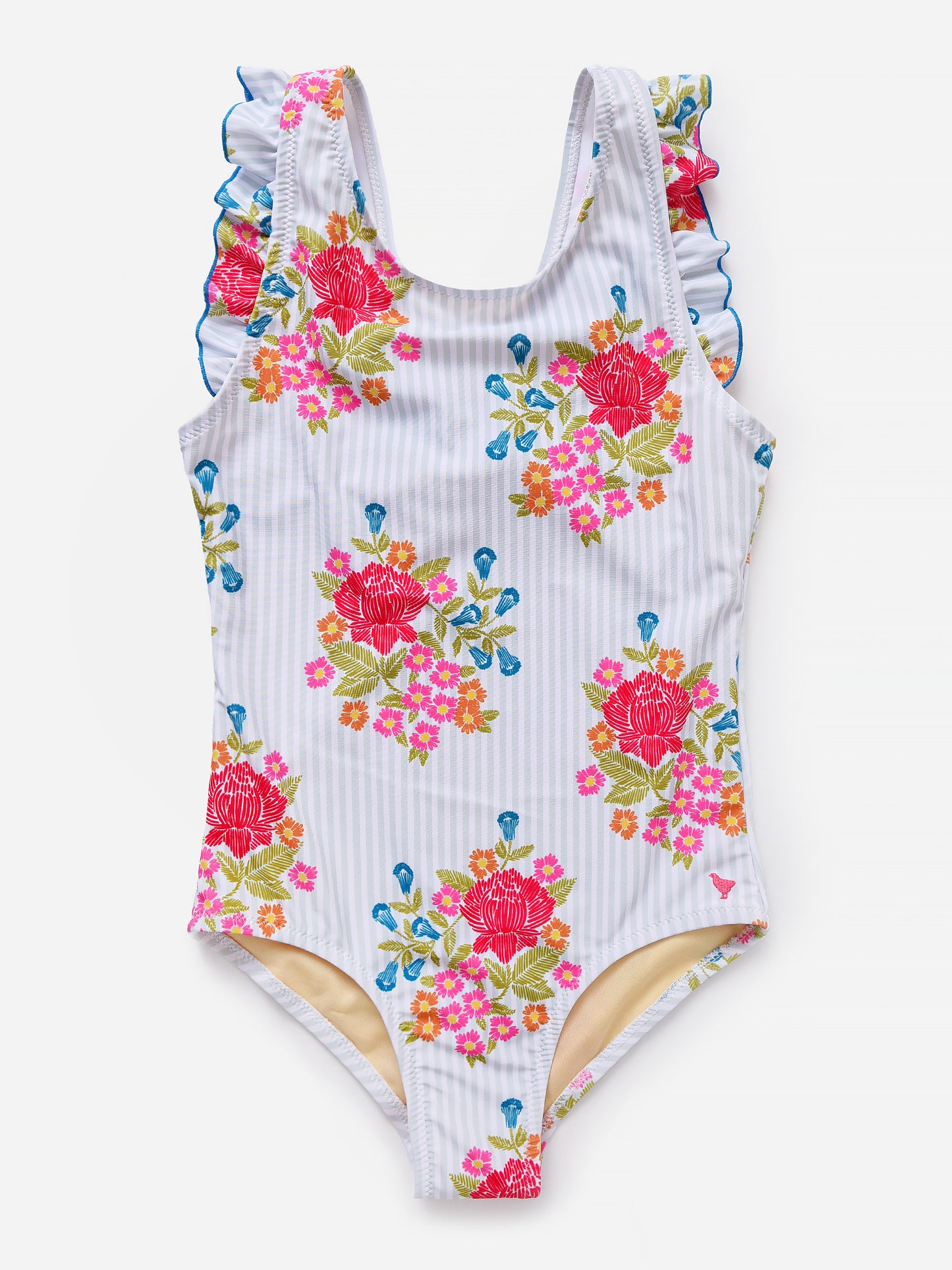 Pink Chicken Girls' Liv Bow Swimsuit - Saint Bernard