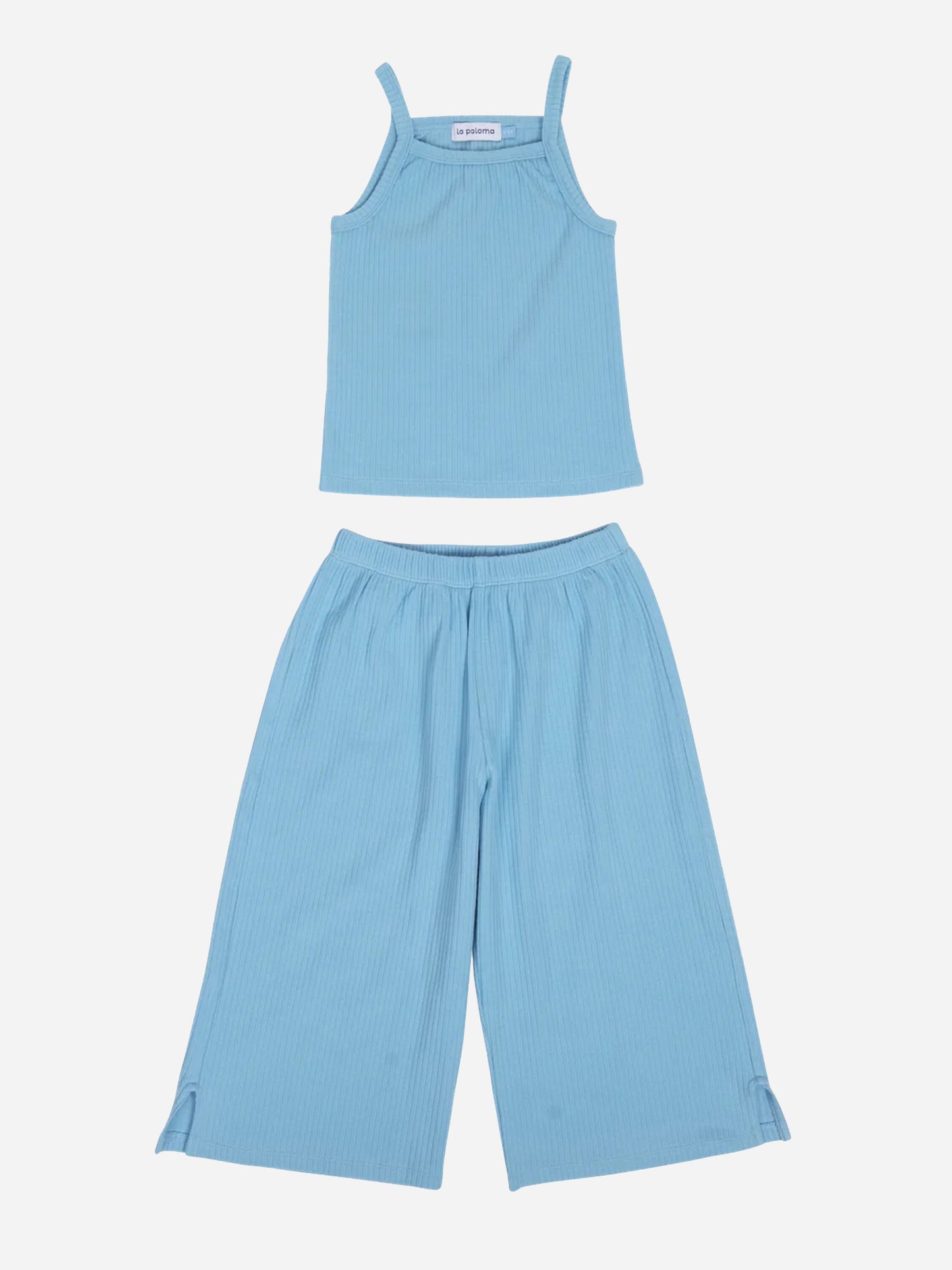 La Paloma Girls' Ribbed Knit Set - Saint Bernard