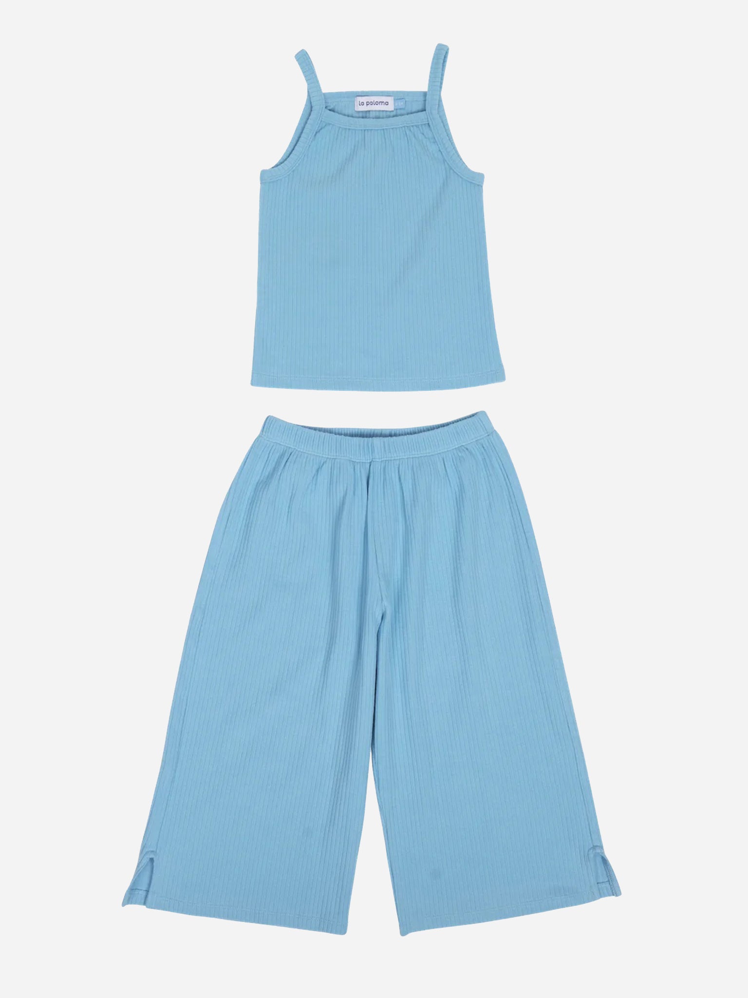 La Paloma Girls' Ribbed Knit Set - Saint Bernard