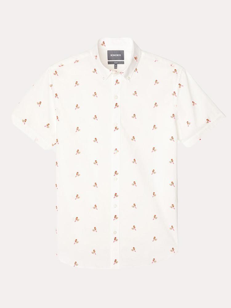 Bonobos Riviera Slim Fit Shirt - Saint Bernard