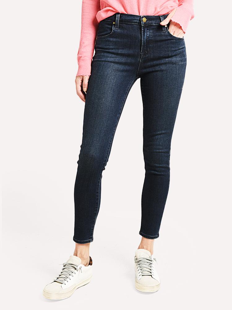 J Brand Women's Alana High Rise Cropped Super Skinny Jean - Saint Bernard