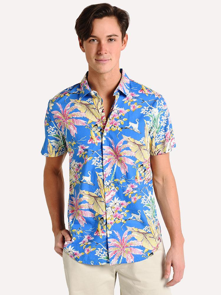 Bonobos Amalfi Premium Short Sleeve Shirt - Saint Bernard