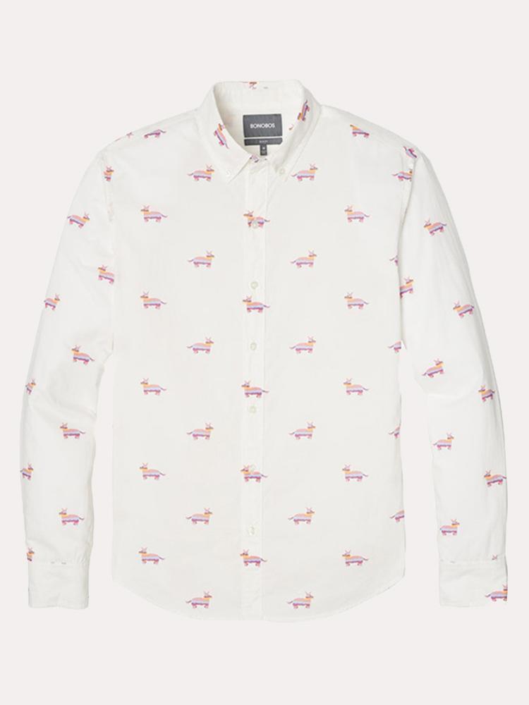 Bonobos Lightweight Slim Fit Button Down Shirt - Saint Bernard