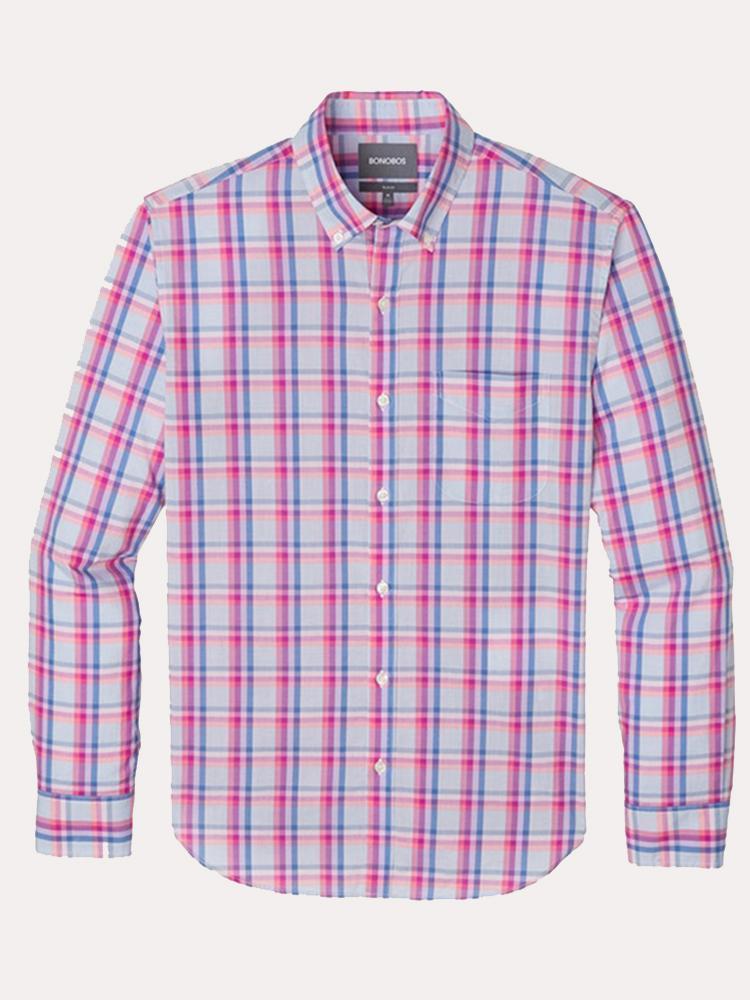 Bonobos Lightweight Slim Fit Button Down Shirt - Saint Bernard