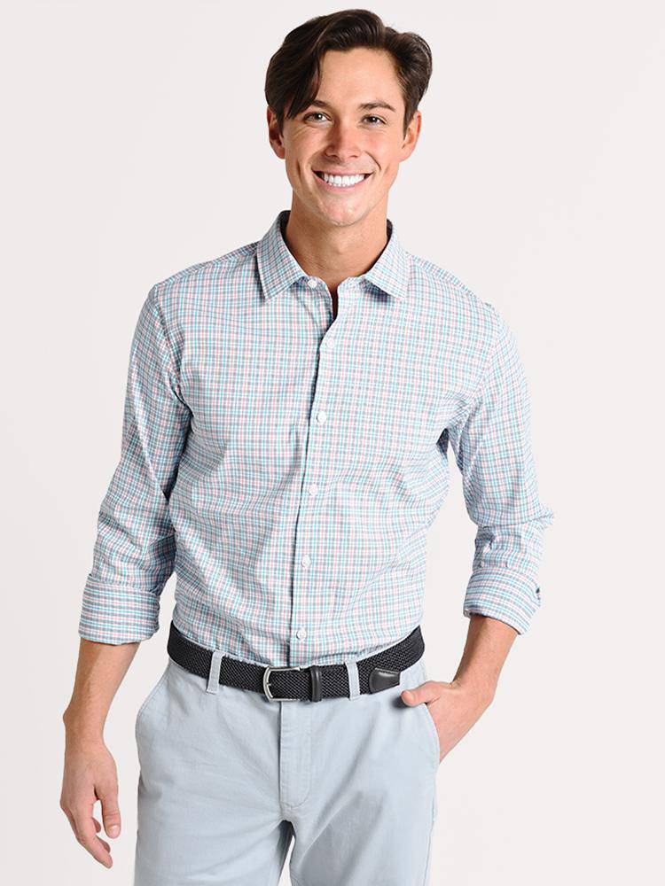 Bonobos Tech Button Down Shirt Slim Fit - Saint Bernard