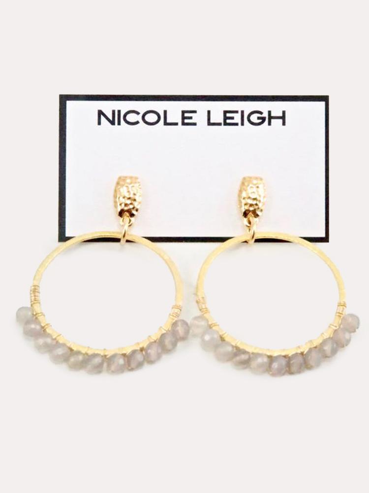 Nicole Leigh Harper Gold Earrings - Saint Bernard
