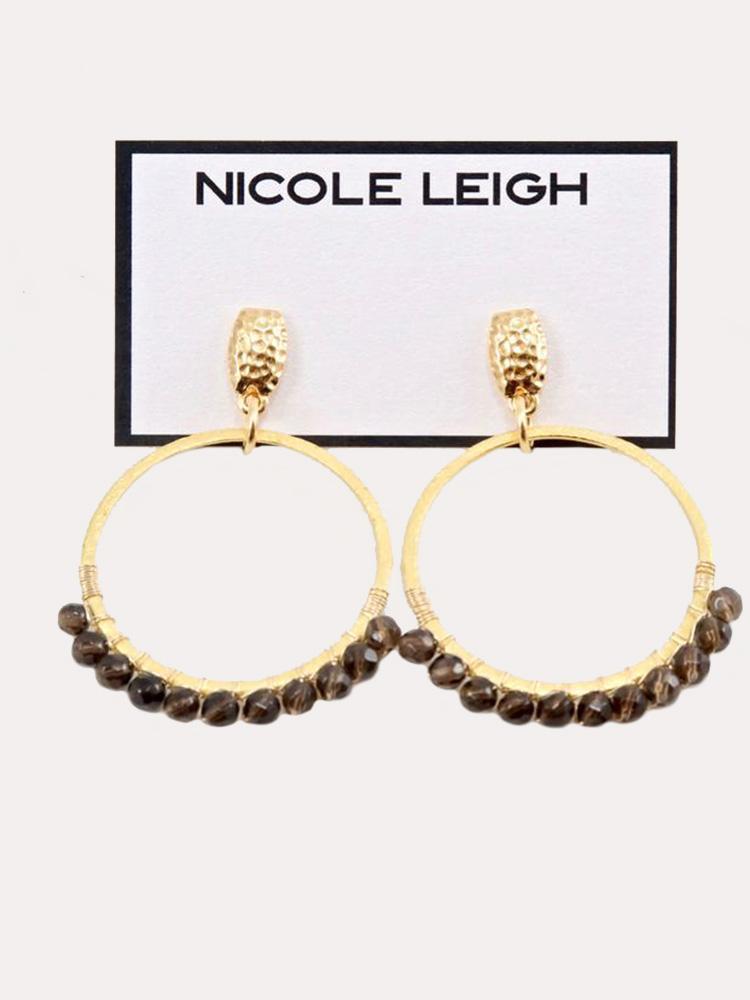 Nicole Leigh Harper Gold Earrings - Saint Bernard