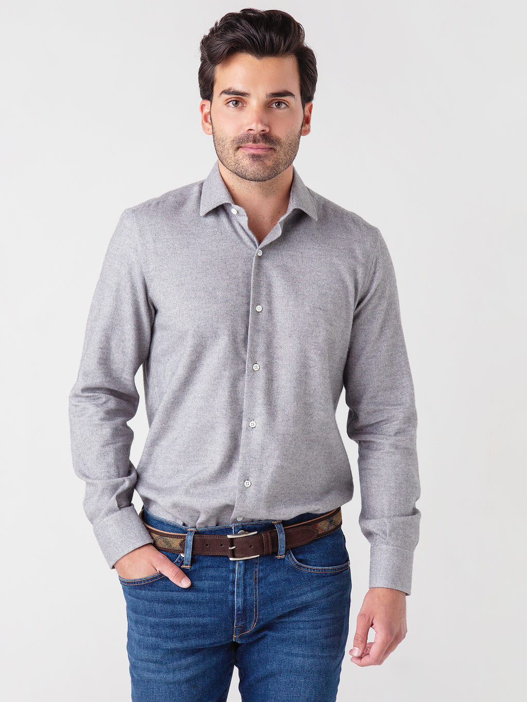 Maria Santangelo Men's Melton Shirt - Saint Bernard