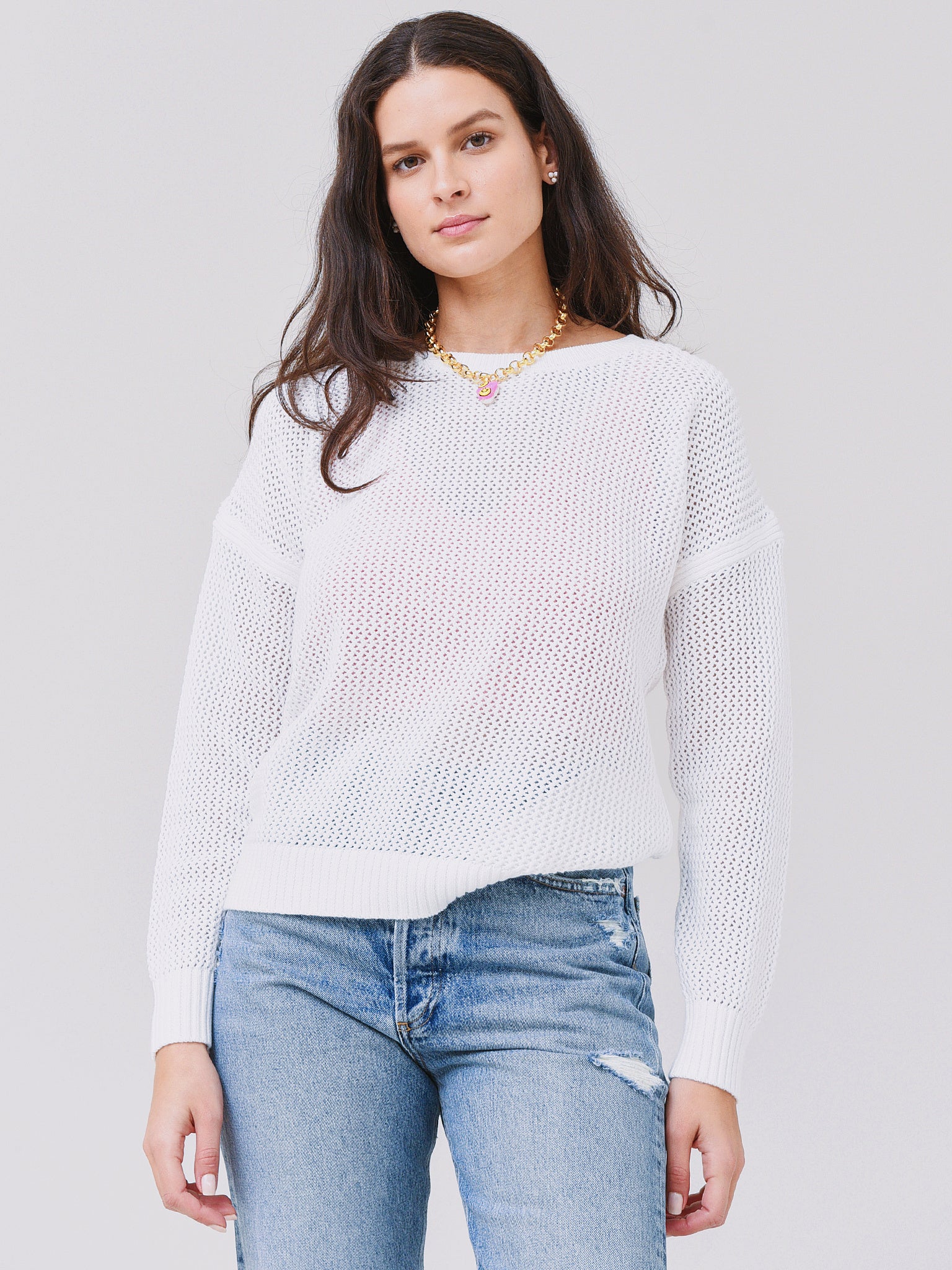 J Society Women's Open Stitch Sweater - Saint Bernard
