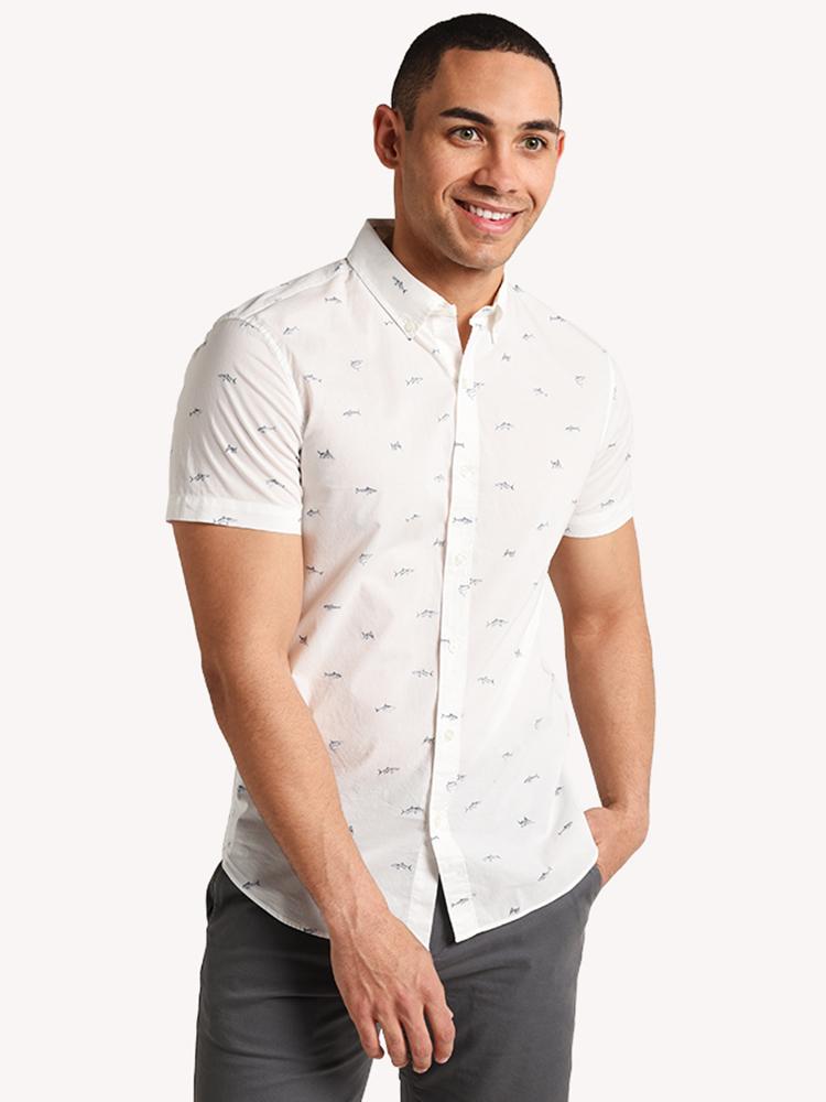 Bonobos Riviera Short Sleeve Shirt - Saint Bernard
