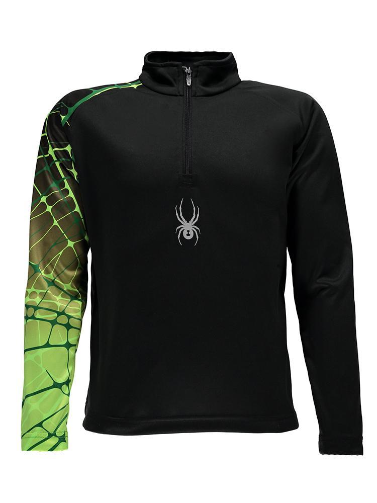 Spyder Boys' Linear Web Dry W.E.B Turtleneck Midlayer - Saint Bernard