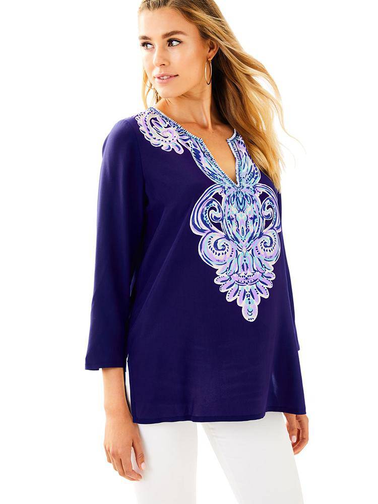 Lilly Pulitzer Women's Renato Dinner Tunic - Saint Bernard