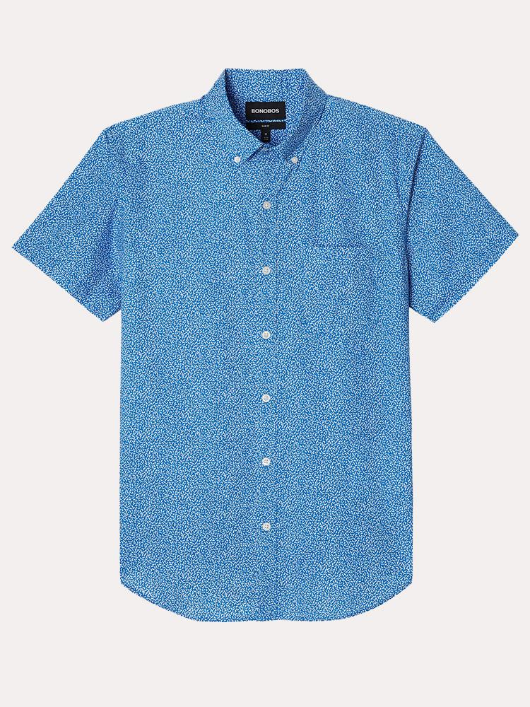 Bonobos Riviera Short Sleeve Shirt - Saint Bernard