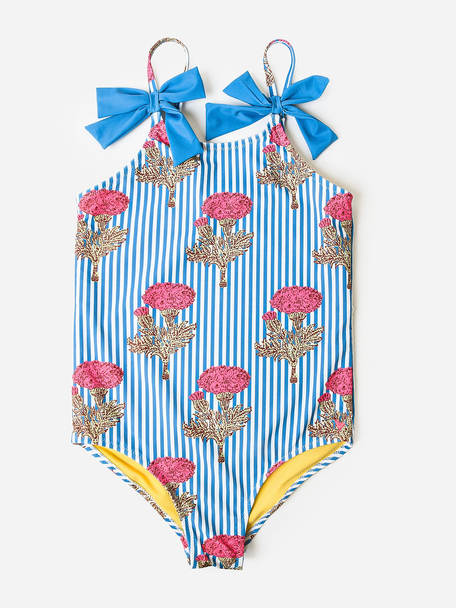 Pink Chicken Girls' Lulu One-Piece Swimsuit - Saint Bernard