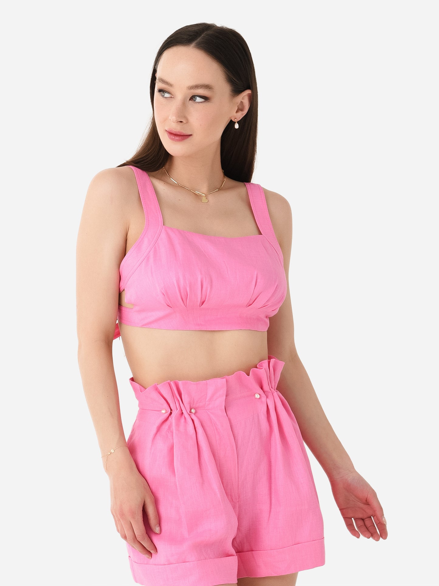 AJE Women's Eden Back Tie Top - Saint Bernard