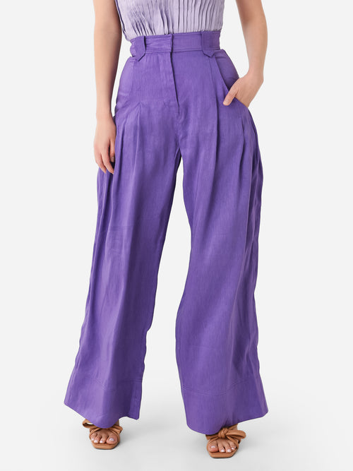AJE Women's Equinox Pleated Wide Leg Pant