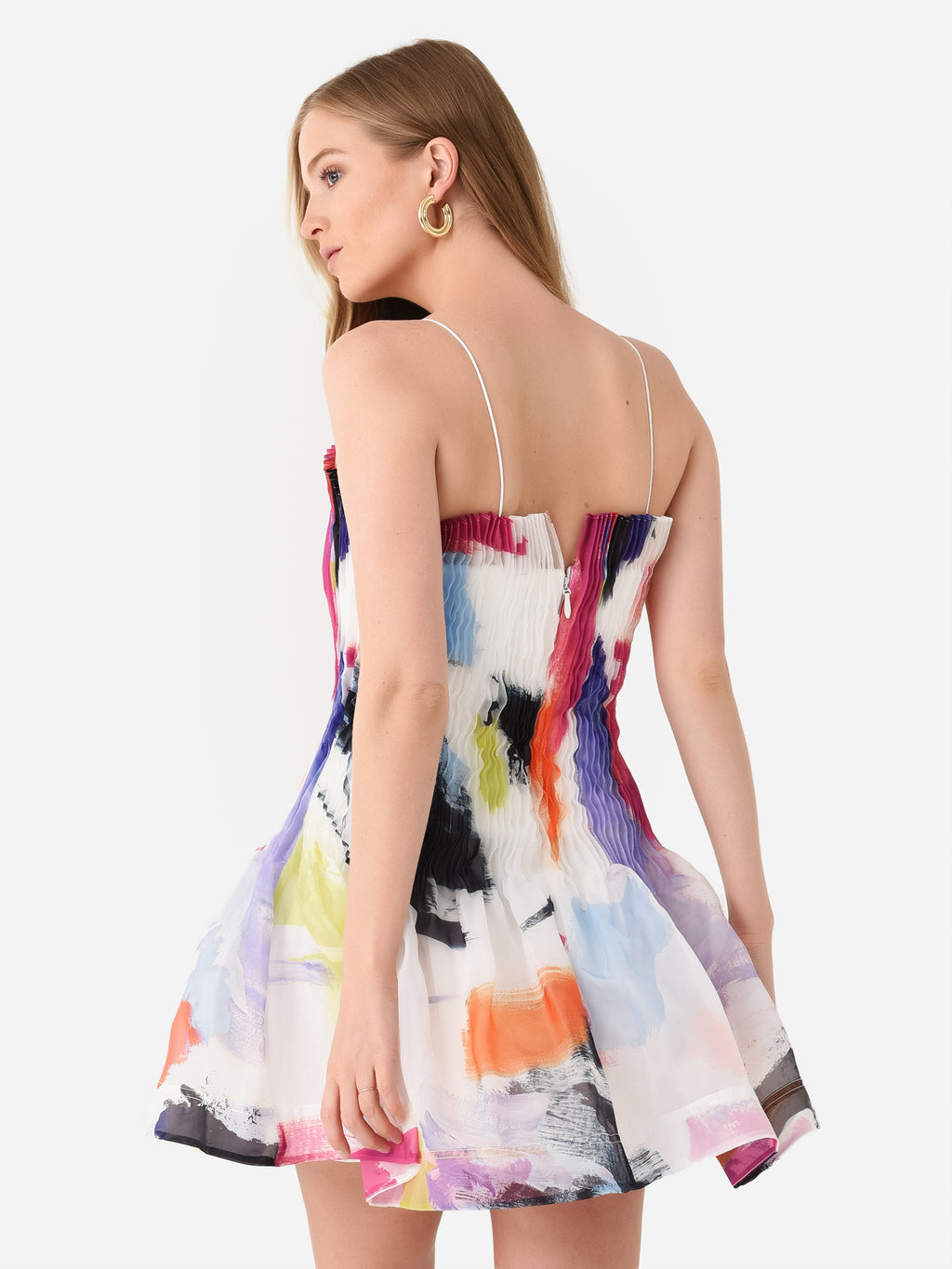 aje prairie pleated mini dress Aje