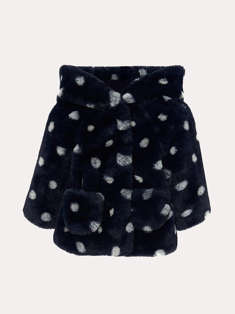Mayoral Girls' Fur Coat - Saint Bernard