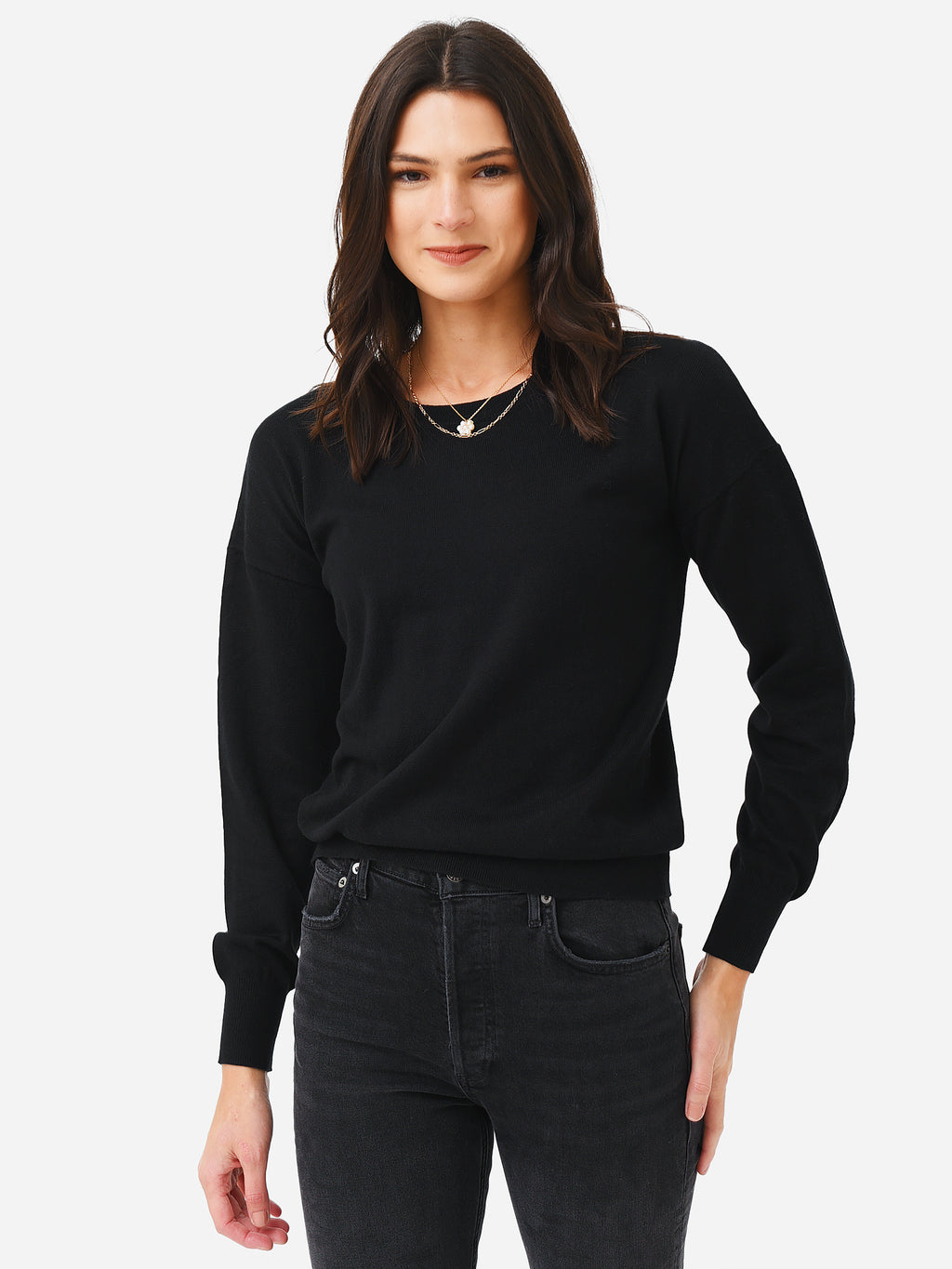 J Society Women's Heart Sleeve Sweater - Saint Bernard