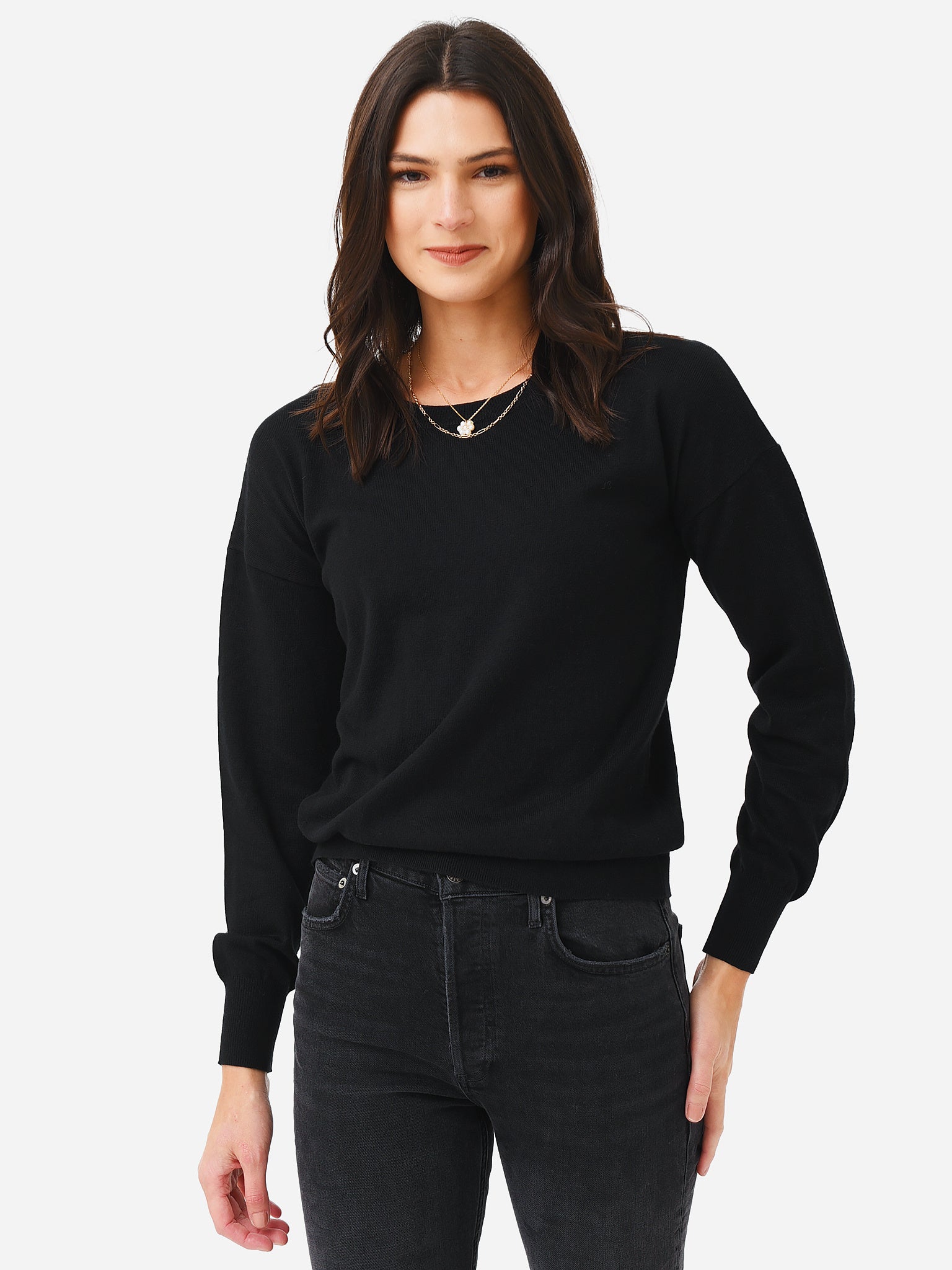 J Society Women's Heart Sleeve Sweater - Saint Bernard