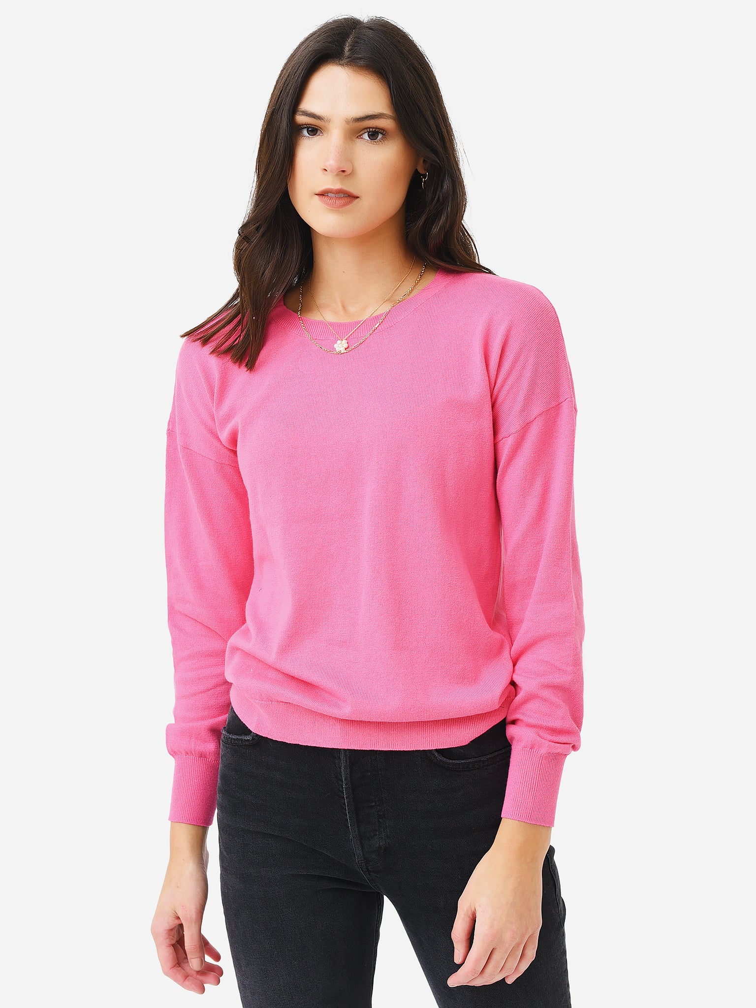 J Society Women's Heart Sleeve Sweater - Saint Bernard