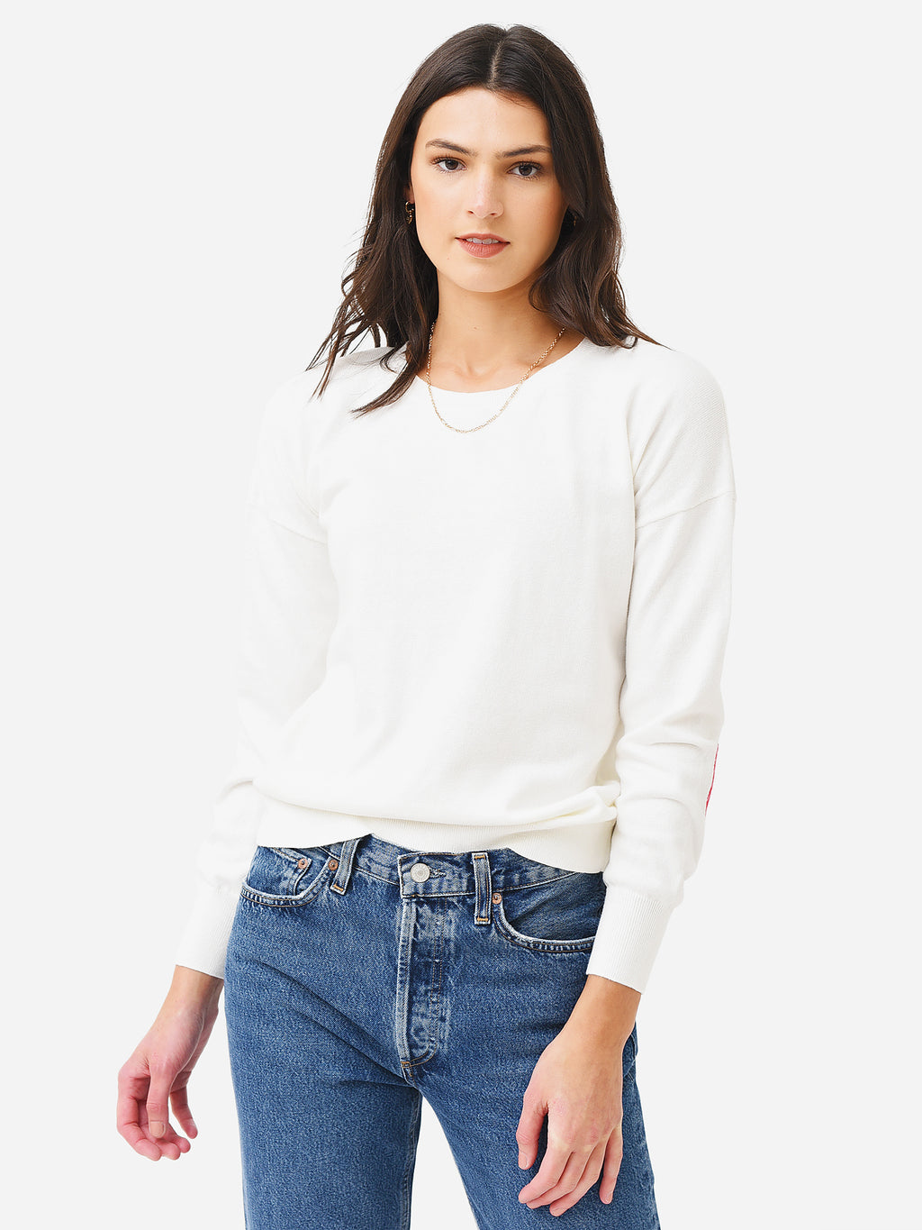 J Society Women's Heart Sleeve Sweater - Saint Bernard