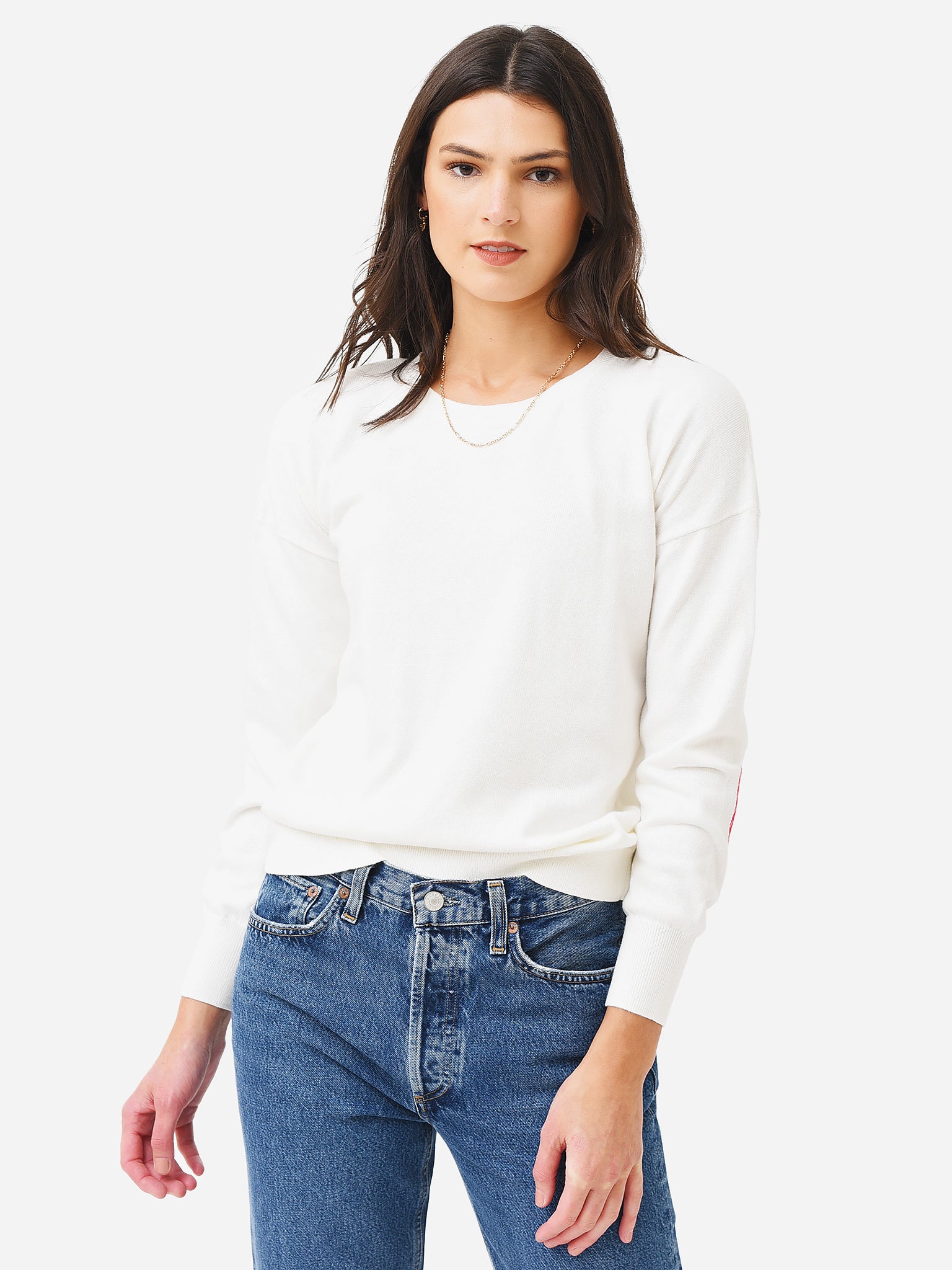 J Society Women's Heart Sleeve Sweater - Saint Bernard