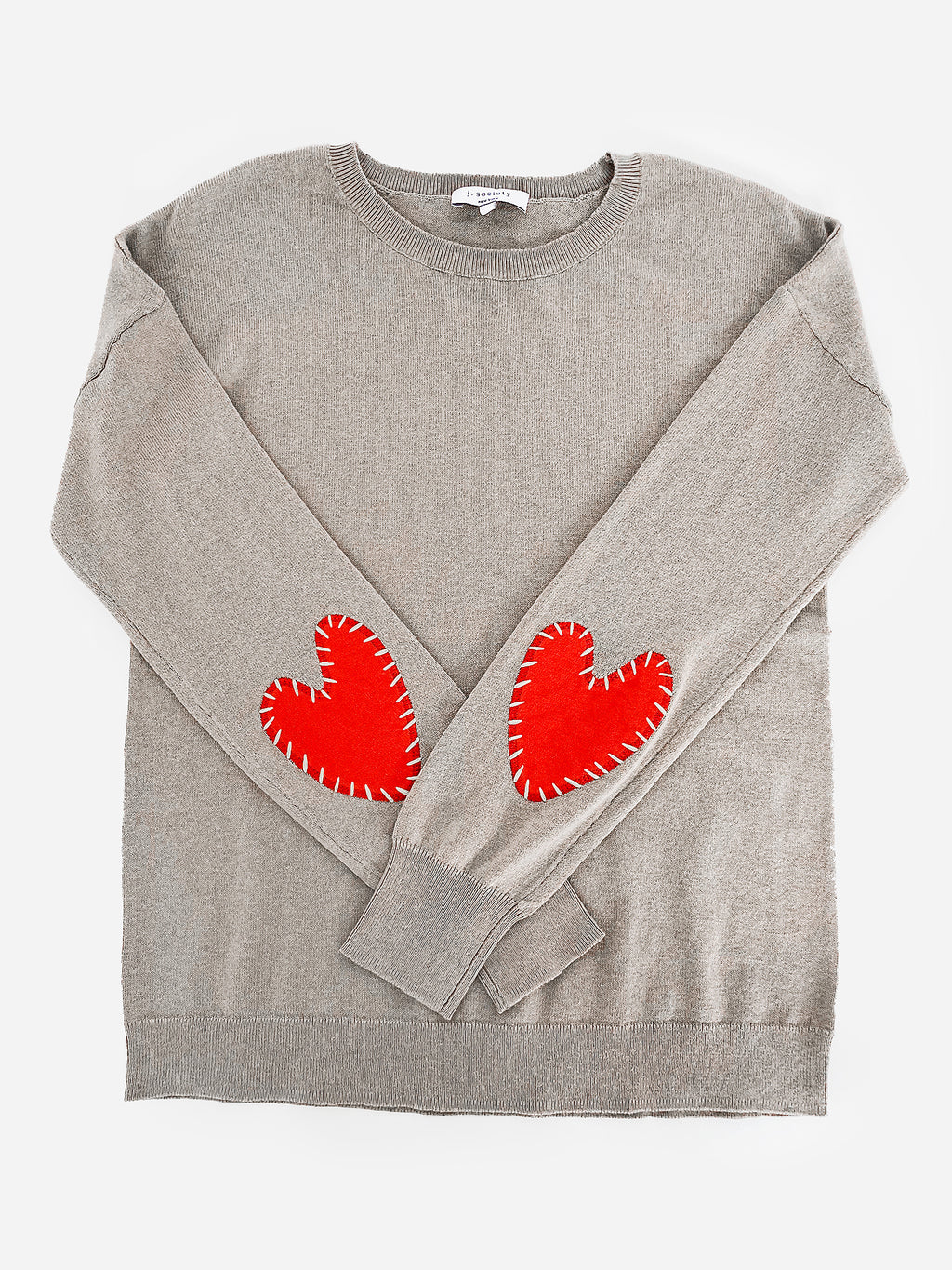 J Society Women's Heart Sleeve Sweater - Saint Bernard