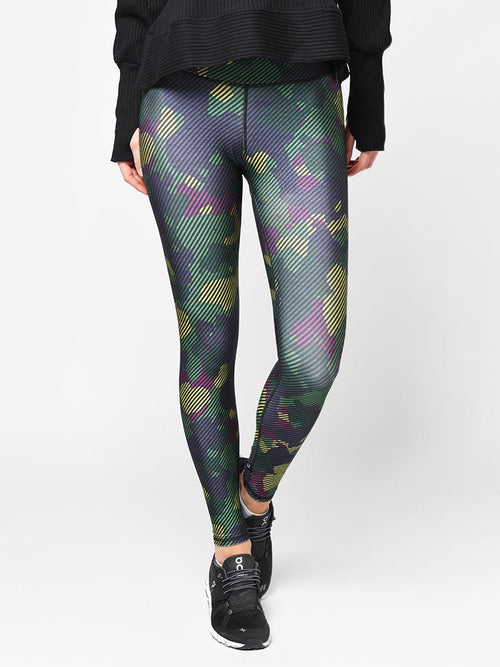 Terez Green Camo Stripe Legging