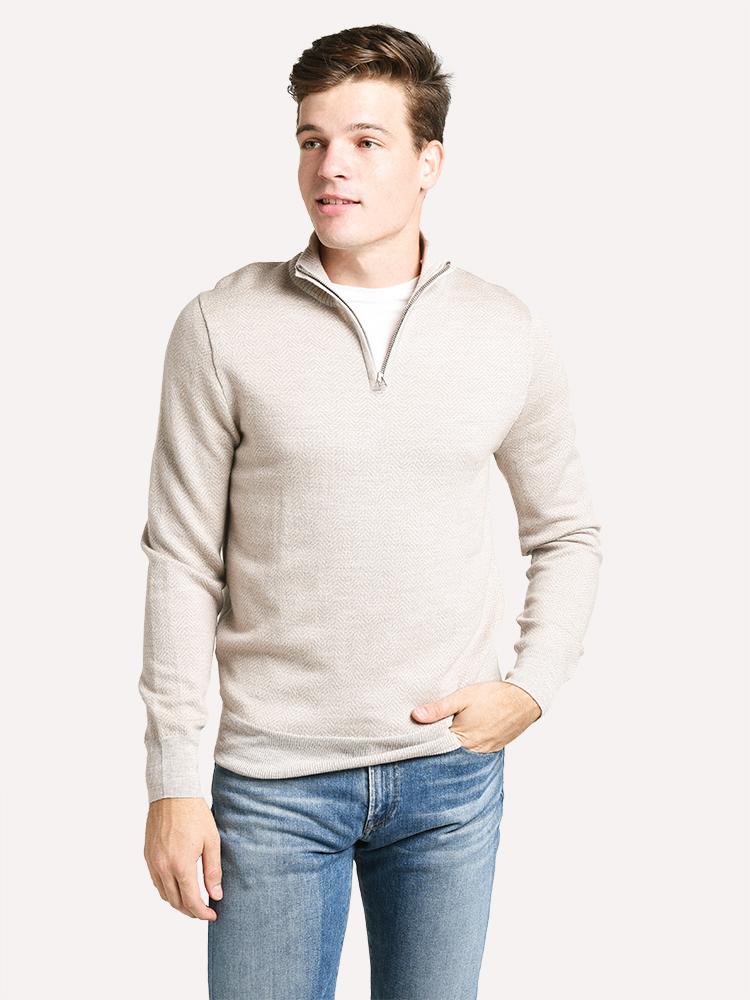 Bonobos Washable Merino Half-Zip Sweater - Saint Bernard