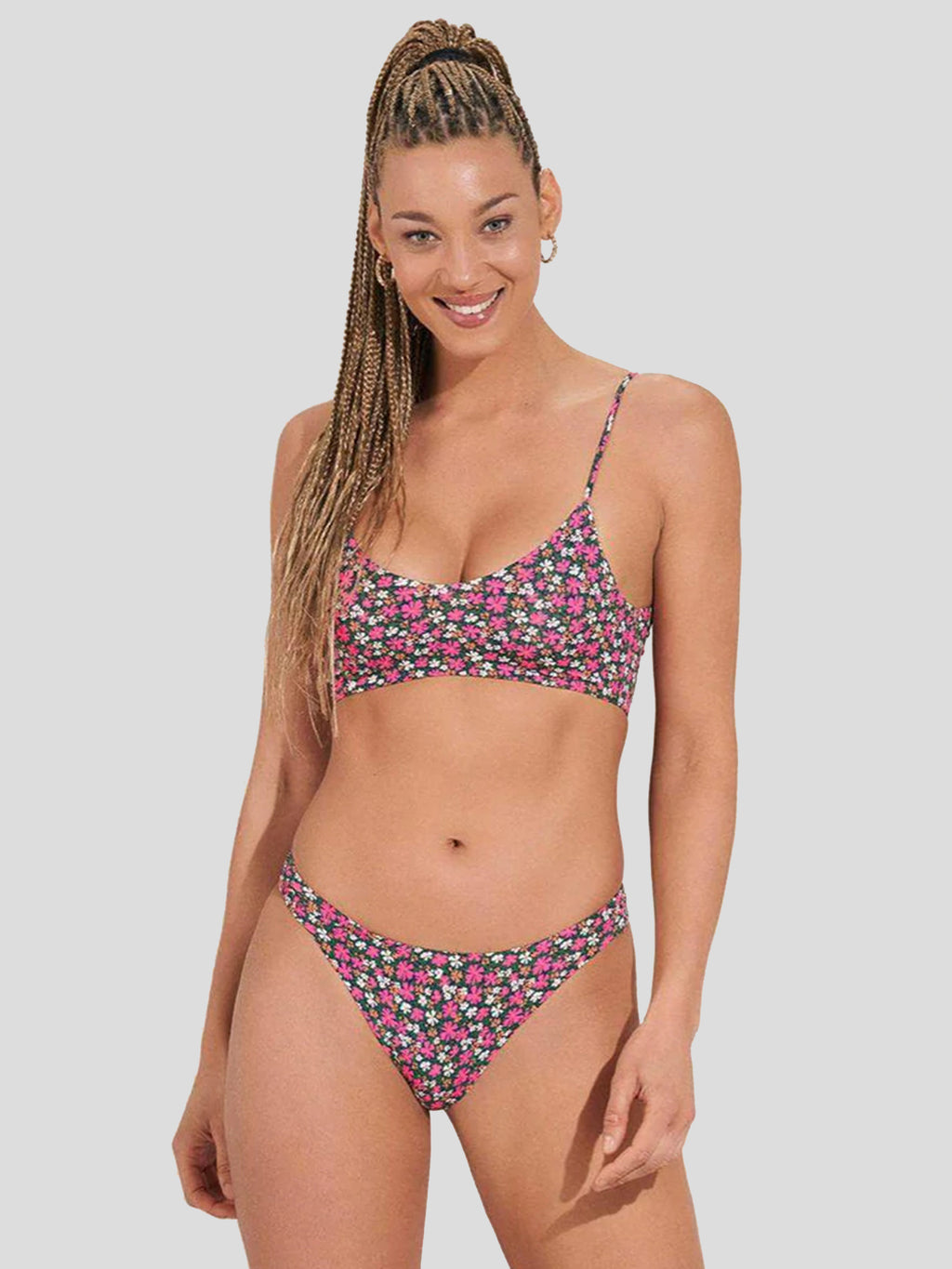 Maaji Women's Blossom Praia Sporty Bralette Bikini Top - Saint Bernard