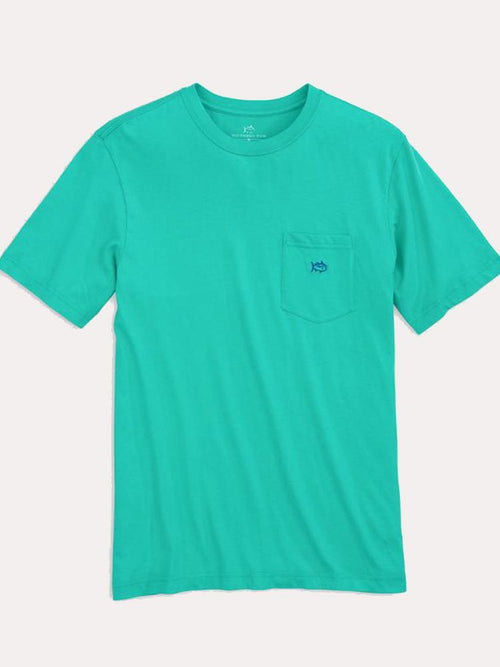 M  SS SJ Embrd Pocket Tee
