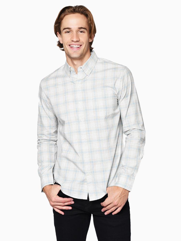 Bonobos Men’s Washed Button Down Shirt Bonnie Blue - Saint Bernard